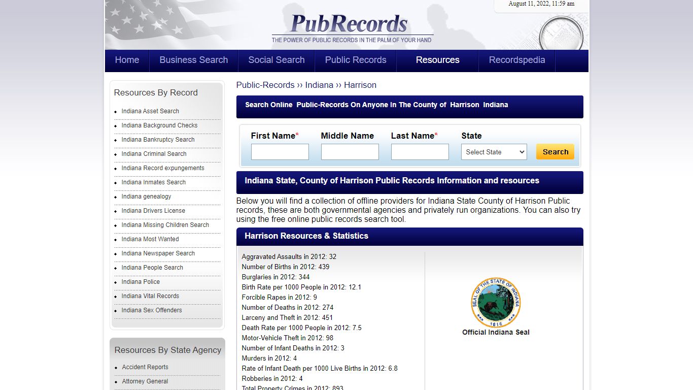 Harrison County, Indiana Public Records