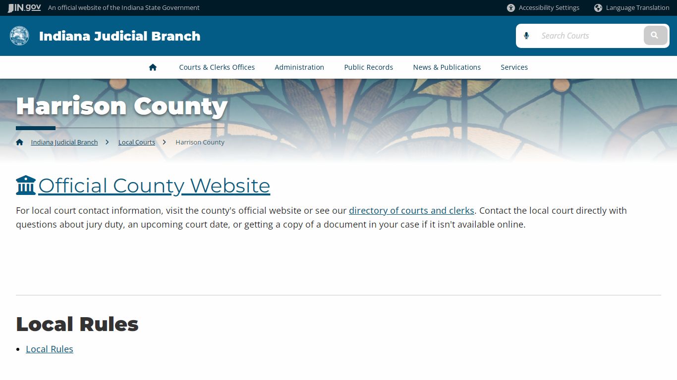 Harrison County - Courts